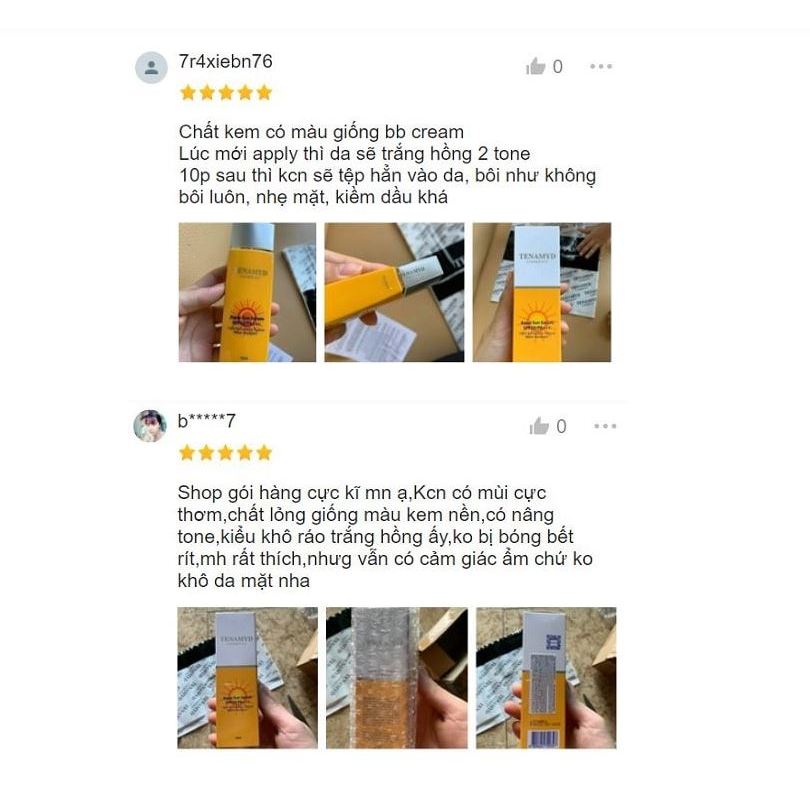 Tinh chất chống nắng dạng nước Tenamyd Aqua Sun Serum SPF50/PA+++ 70m