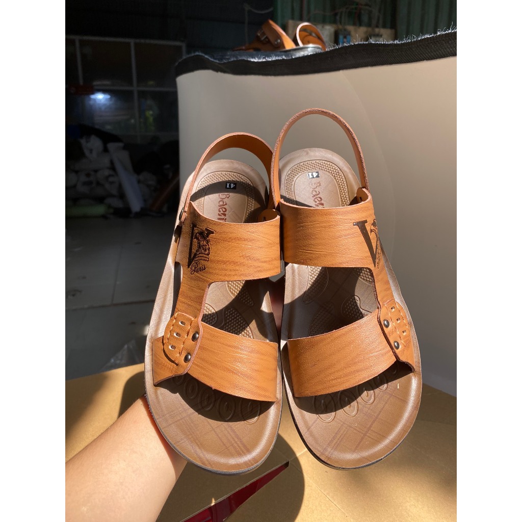 dép sandal nam giá cực rẻ sản xuất tại làng nghề gia công nghiệp đế pu bảo vệ môi trường mã 04