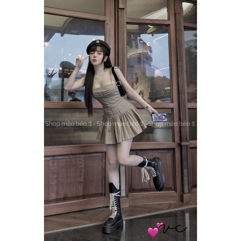 Bốt boot lửng chiến binh mai phương bùi đan đây khoá hông fullbox hàng quảng châu cao cấp