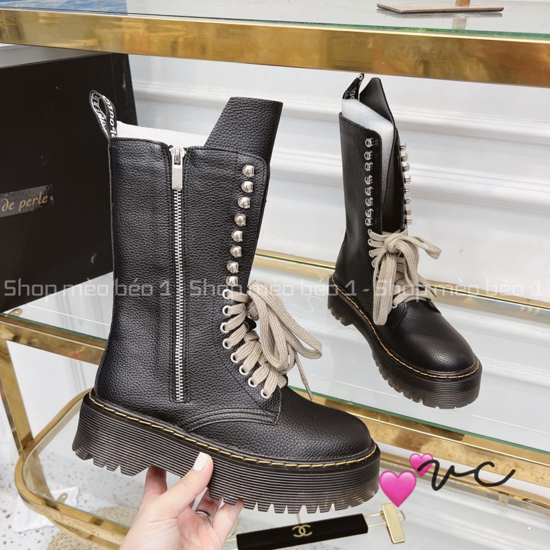 Bốt boot lửng chiến binh mai phương bùi đan đây khoá hông fullbox hàng quảng châu cao cấp