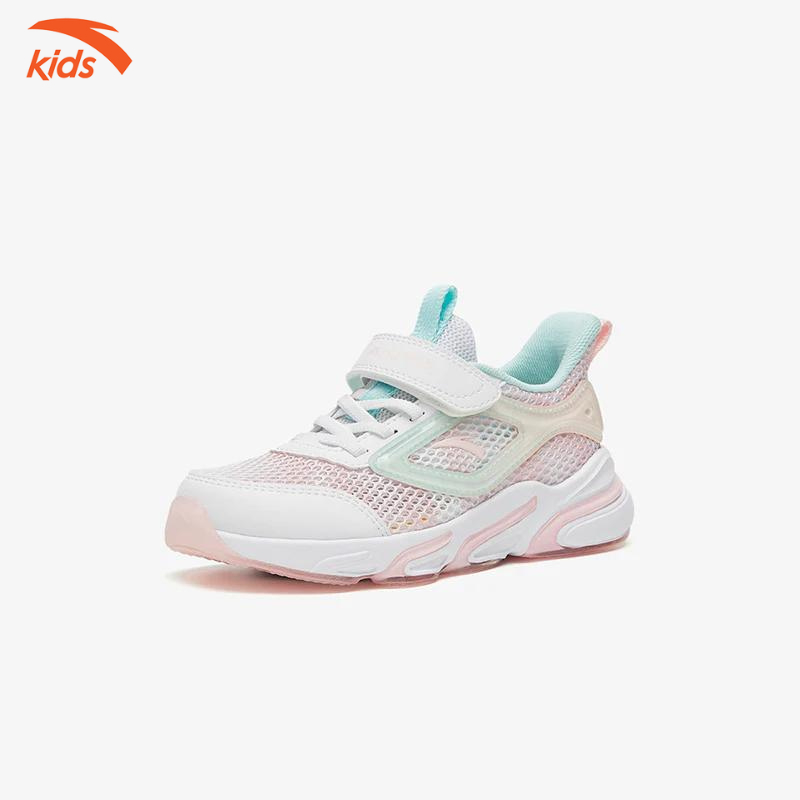 Giày bé gái Anta Kids W322329911 dòng chạy thể thao Running mẫu 2023 công nghệ đế giày bảo vệ gót chân bé