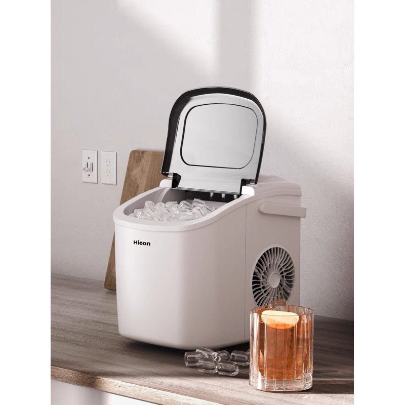Máy làm đá viên HICON, máy làm đá lạnh nhỏ gọn tiện lợi không gây tiếng ồn