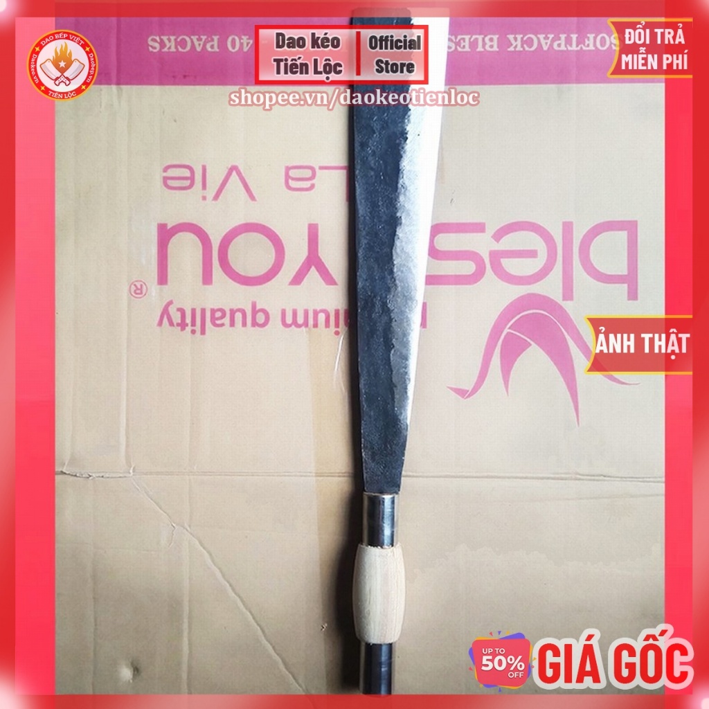 Dao chặt cây rèn thủ công từ thép nhíp ô tô cao cấp