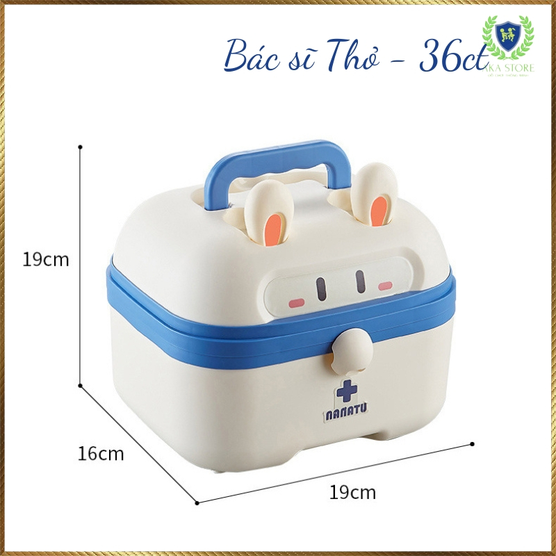 Đồ chơi bác sĩ cho bé gái bé trai, đồ chơi bác sĩ thỏ, chất liệu nhựa nguyên sinh ABS cao cấp