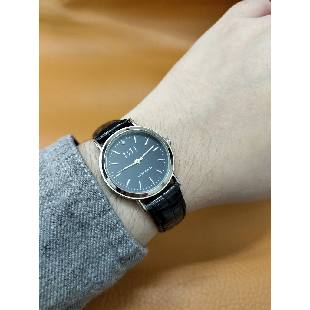 Đồng hồ nữ VitaOpel hàng si Nhật nội địa mặt đen