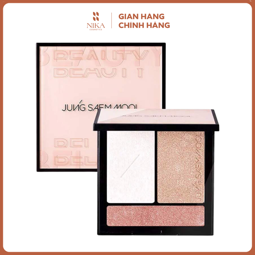 Bảng highlight Jung Saem Mool Artist Face Palette #Highlighter 3 ô [Nika Cosmetics]