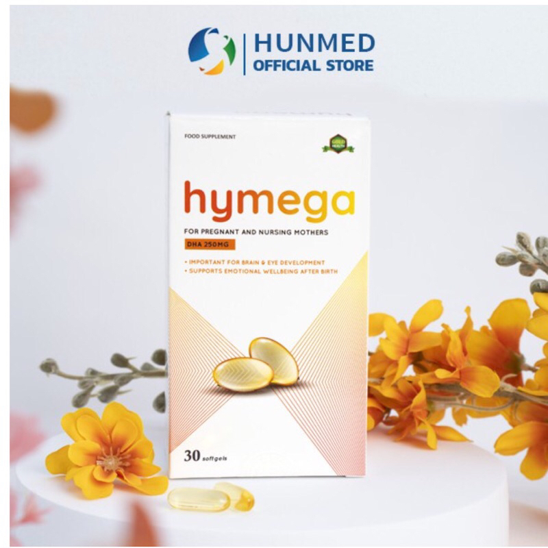 Hymega - Viên uống bổ sung DHA hàm lượng cao tinh khiết, EPA, vitamin E