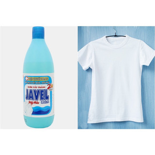 Nước tẩy trắng quần áo Javel chai 350ml, tẩy quần áo trắng