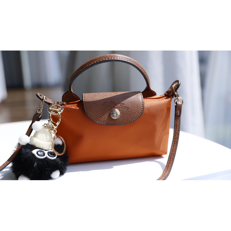 Túi quai xách Longchamp mini size 18cm tặng kèm móc phụ kiện
