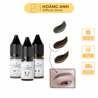 Mực Hữu Cơ GH Chuyên Kỹ Thuật HairStrokes Tạo Sợi Bằng Máy Kèm Phun Rải Hạt Chân Mày | Mực Phun Xăm