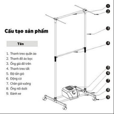 TỦ SẤY QUẦN /ÁO CÓ ĐIỀU KHIỂN TỪ XA CHẠY ÊM KHÔNG GÂY ỒN