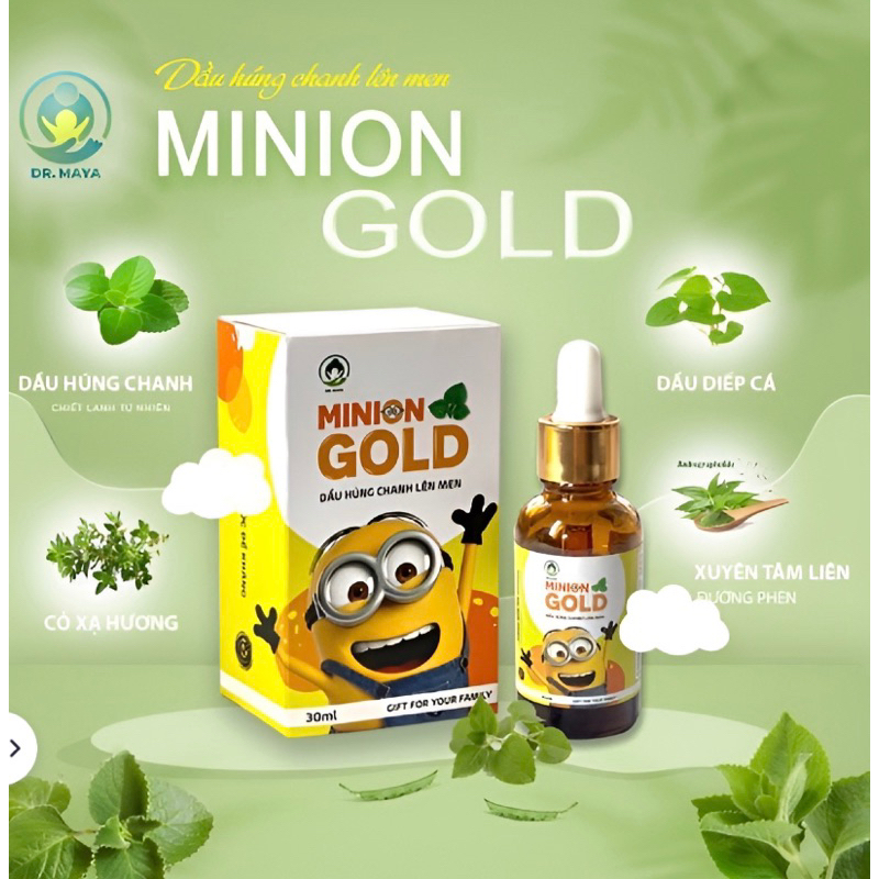 Tinh dầu húng chanh MINION Gold lên men 30ml