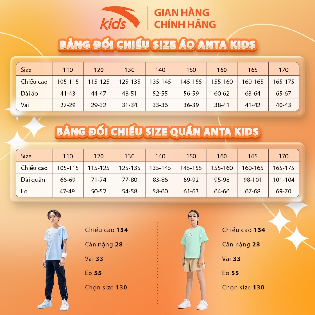 Áo thun nỉ bé trai Anta Kids 352329711 dài tay vải dày mặc thu đông