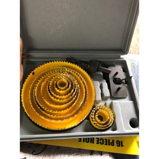 Bộ mũi khoan khoét lỗ tròn thạch cao gỗ Ø19-127, bộ khoét lỗ trần thạch cao, tạo lỗ loa, khoét nhựa hợp kim