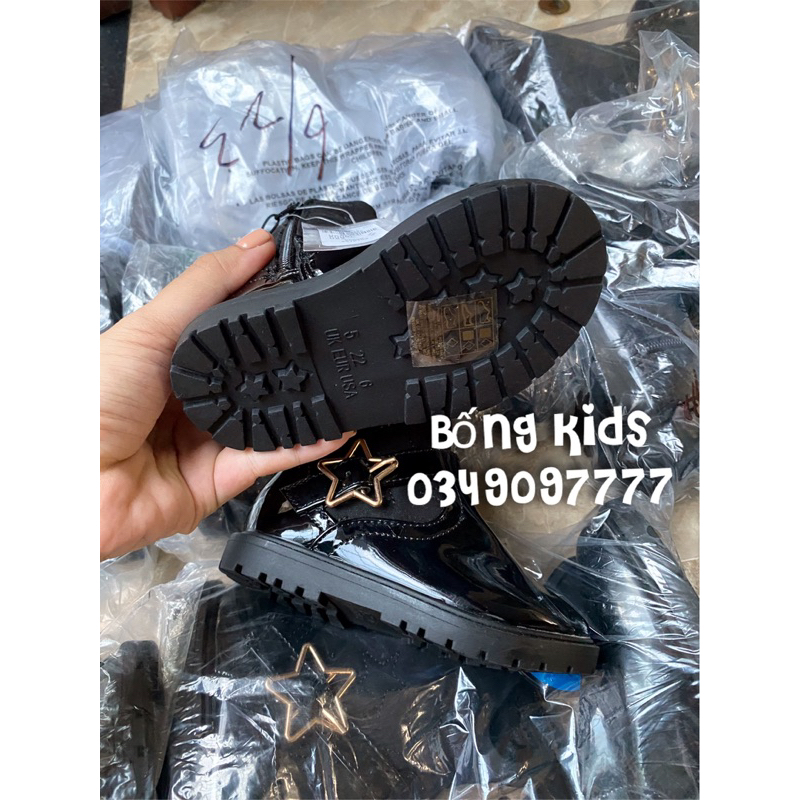 Bốt Bé Gái Ngôi Sao Da Bóng Đen PR