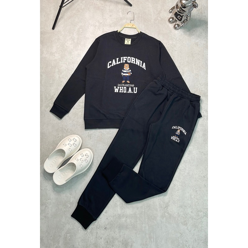 Áo nỉ/ sweater thêu gấu/ Quần nỉ thêu gấu