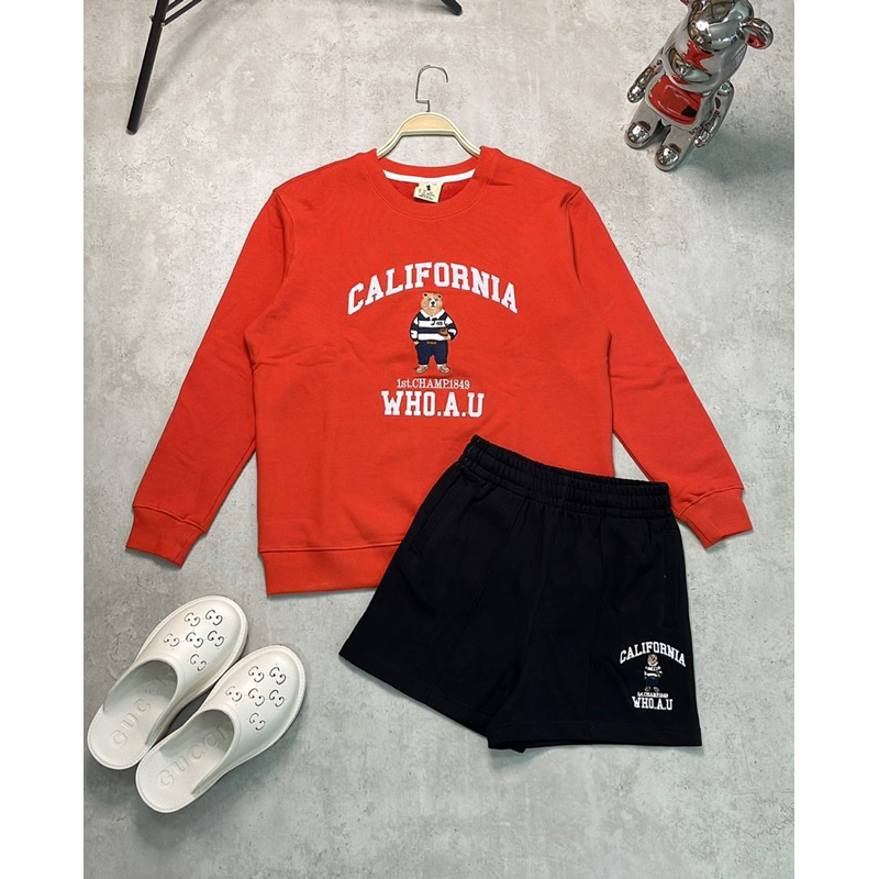 Áo nỉ/ sweater thêu gấu/ Quần nỉ thêu gấu