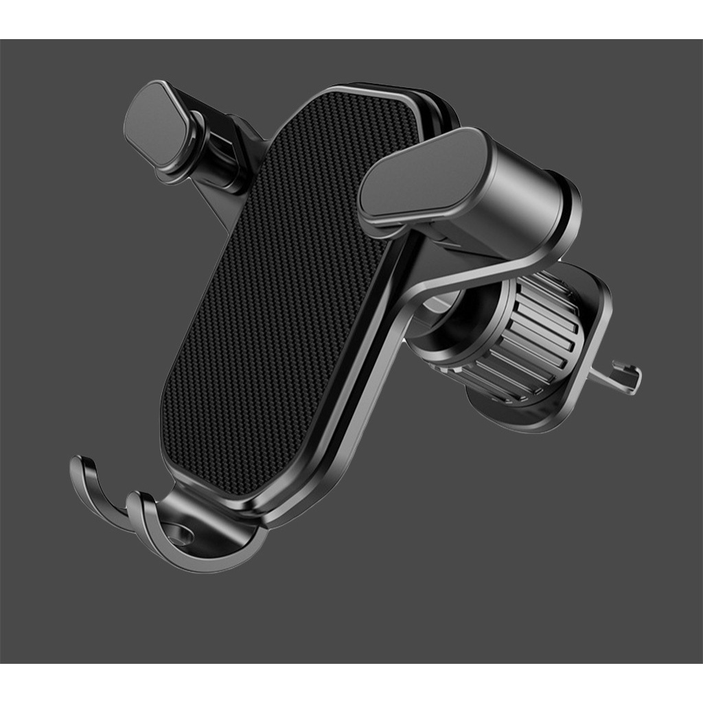 Giá đỡ điện thoại trên ô tô Auto kẹp gắn cửa khe gió điều hoà xoay 360 độ vân cacbon tinh tế nhỏ gọn tiện lợi cho xe