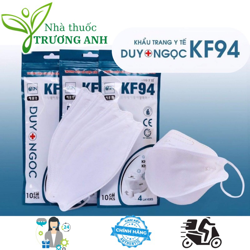 KHẨU TRANG THUYỀN KF94 DUY NGỌC THÙNG 30GÓI X 10CÁI