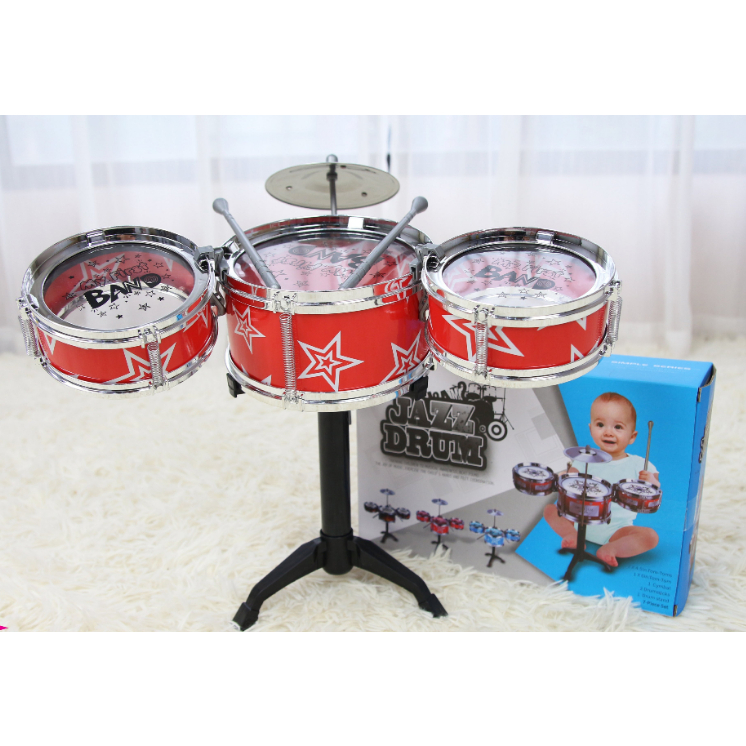 Bộ trống đồ chơi Jazz Drum cho bé màu ngẫu nhiên