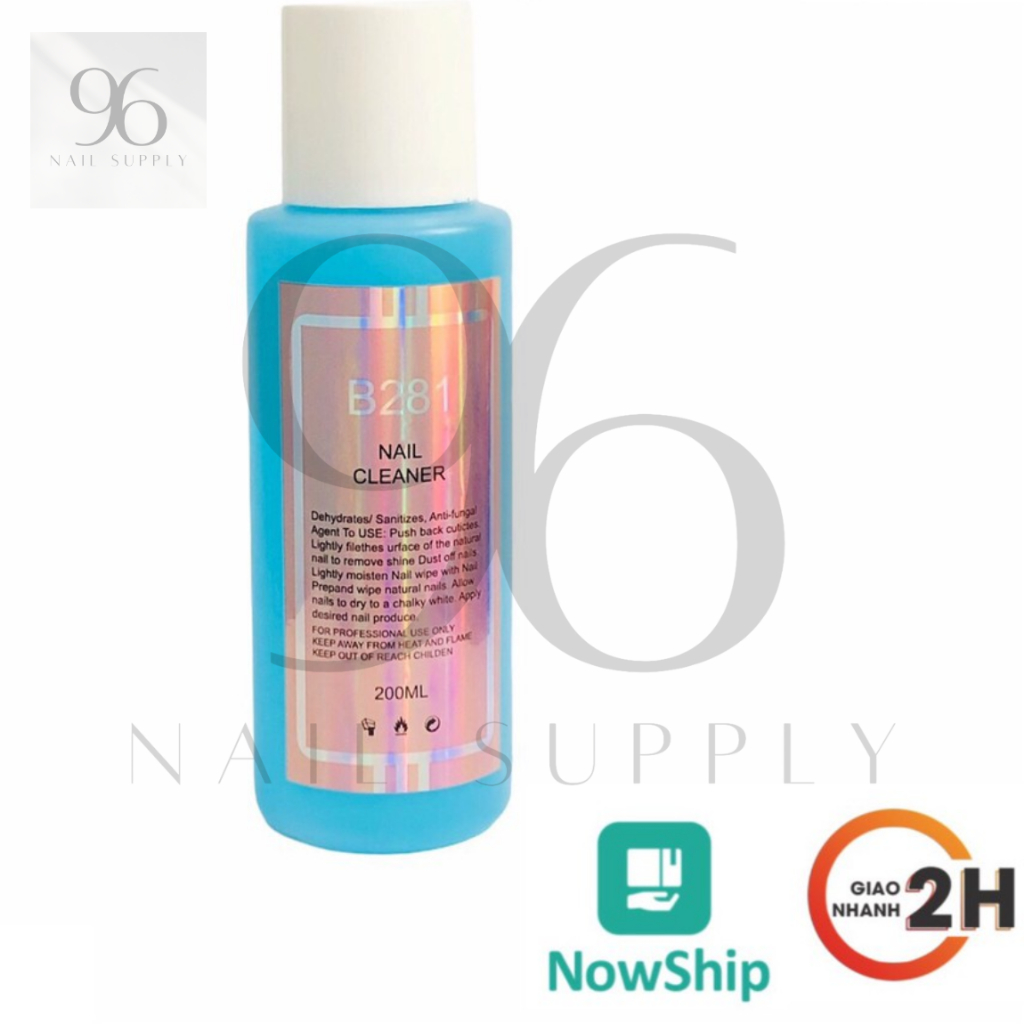 Nước Lau Gel Nail Cồn Lau Gel 200ml B281 Mùi Thơm