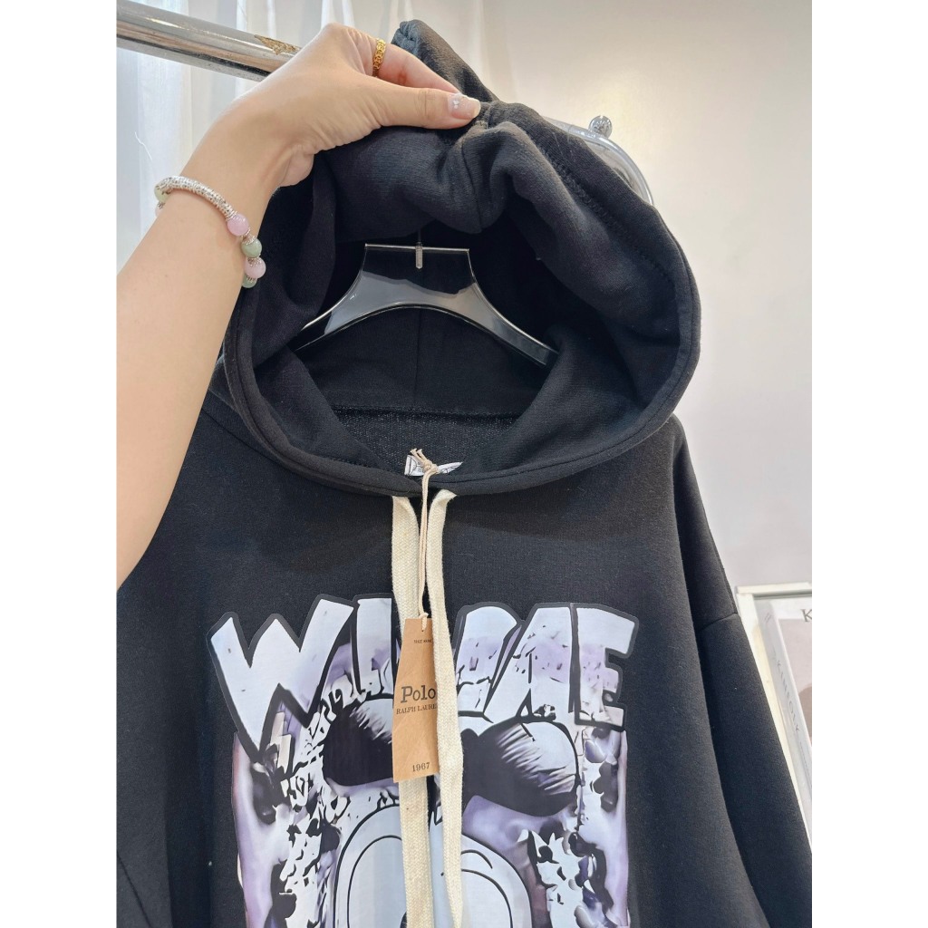 Áo Nỉ Thụng Có Mũ Mickey Loang Dài Tay Dáng Thụng Trùm Áo Hoodie Freesize Form Rộng B310202