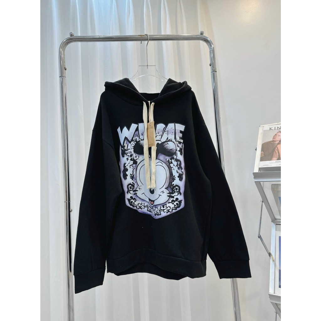 Áo Nỉ Thụng Có Mũ Mickey Loang Dài Tay Dáng Thụng Trùm Áo Hoodie Freesize Form Rộng B310202