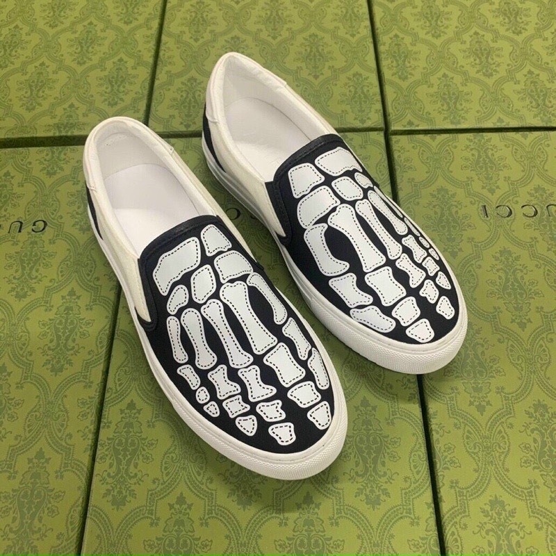 Giày Slipon-Giày Lười Nam Xương in Hình Bàn Tay full size.giày thể thao nam chất,sành điệu cá tính_2023