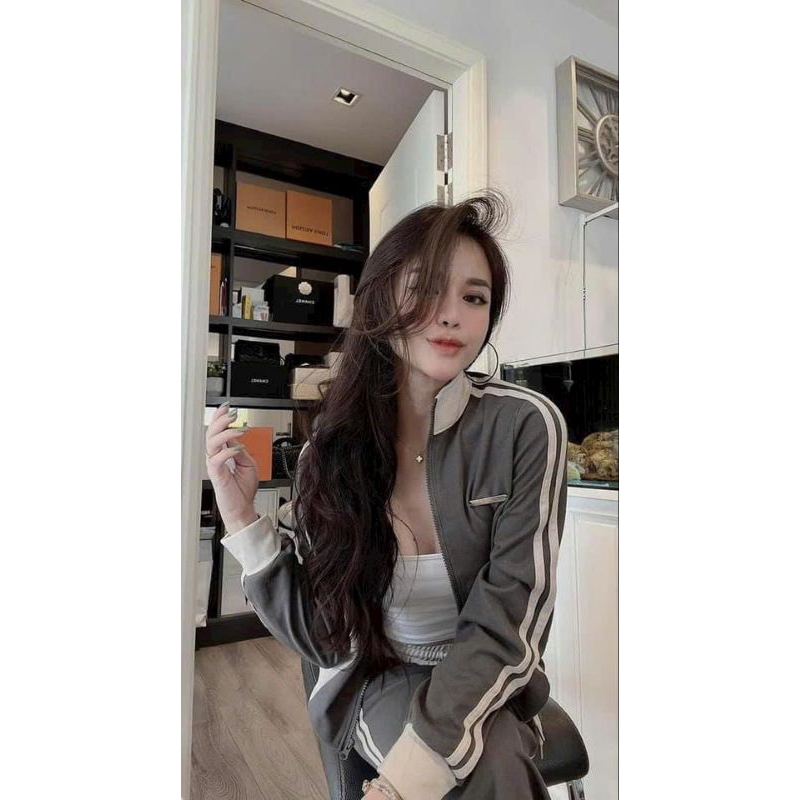 Sét nỉ umi áo phối màu và chân váy siêu đẹp