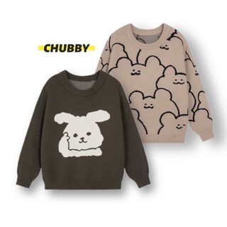 Áo Len Dài Tay Cho Bé - Áo Len Dệt Kim Dài Tay Cổ Tròn Cho Bé Trai Bé Gái Chubby Store