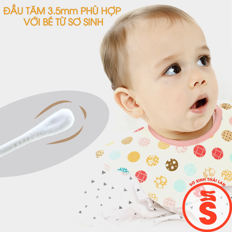 Tăm bông MISUTA cho bé hộp 400 que