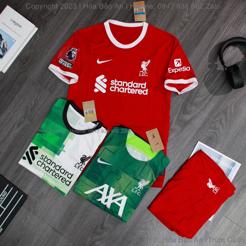 Áo Bóng Đá CLB Cao Cấp 2023 màu Trắng vải thái cao cấp, Bộ quần áo banh 2023 phom 43-90kg