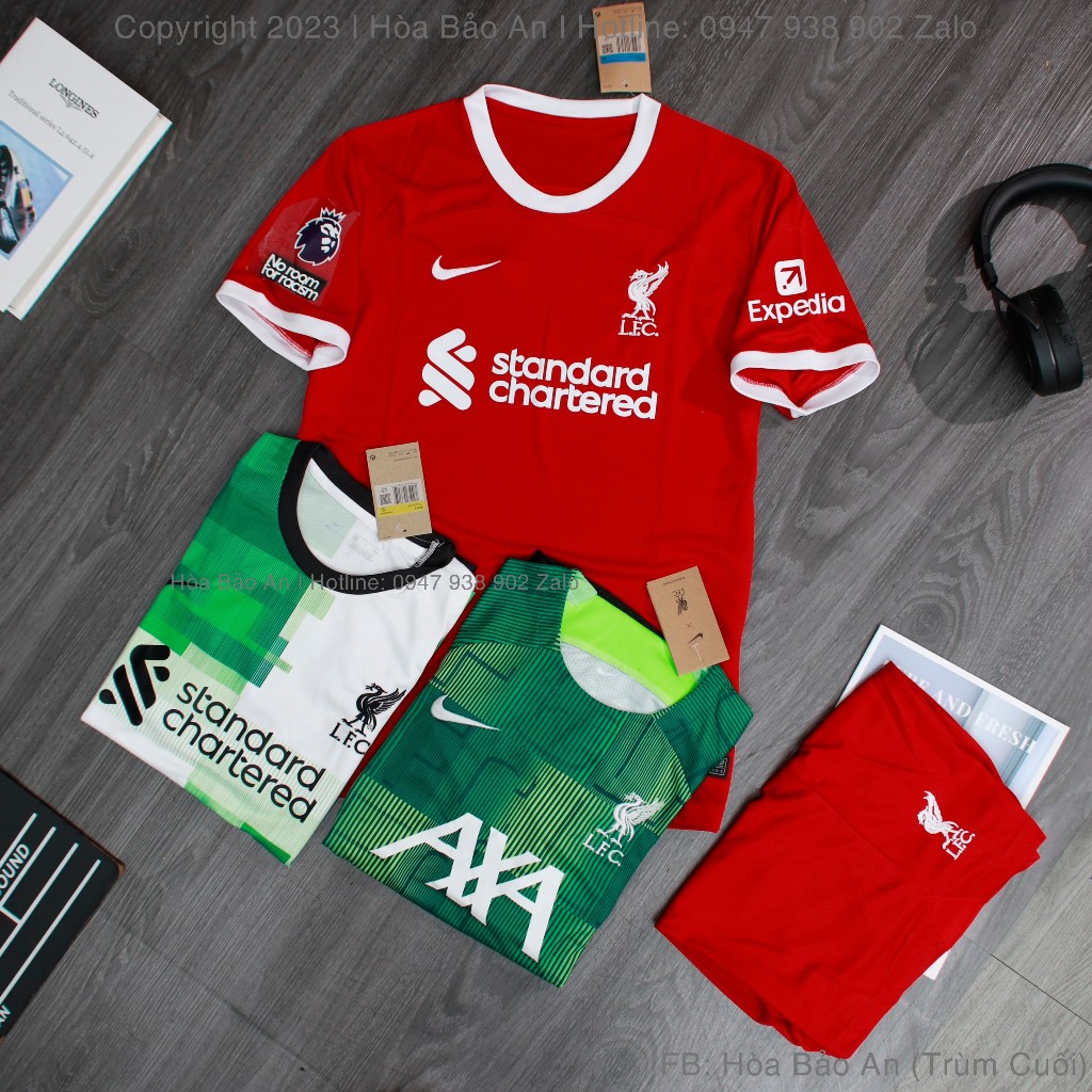 Áo Bóng Đá CLB Cao Cấp 2023 màu Trắng vải thái cao cấp, Bộ quần áo banh 2023 phom 43-90kg