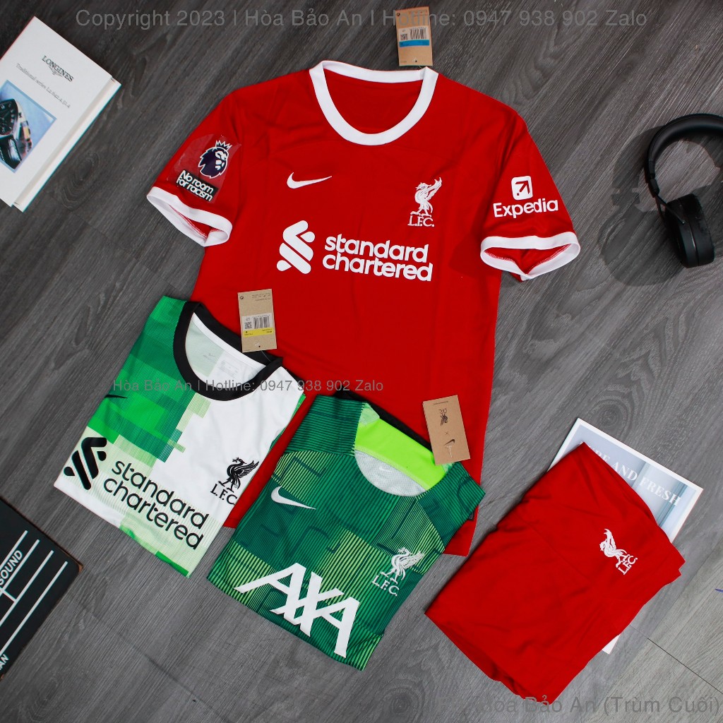 Áo Bóng Đá CLB Cao Cấp 2023 màu Trắng vải thái cao cấp, Bộ quần áo banh 2023 phom 43-90kg