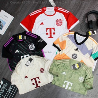 [Rẻ Vô Địch] Áo Bayern Munich 2023/24 | Bộ Quần Áo Bóng Đá CLB Bayern Munich 2024 Sân Nhà Màu Đen