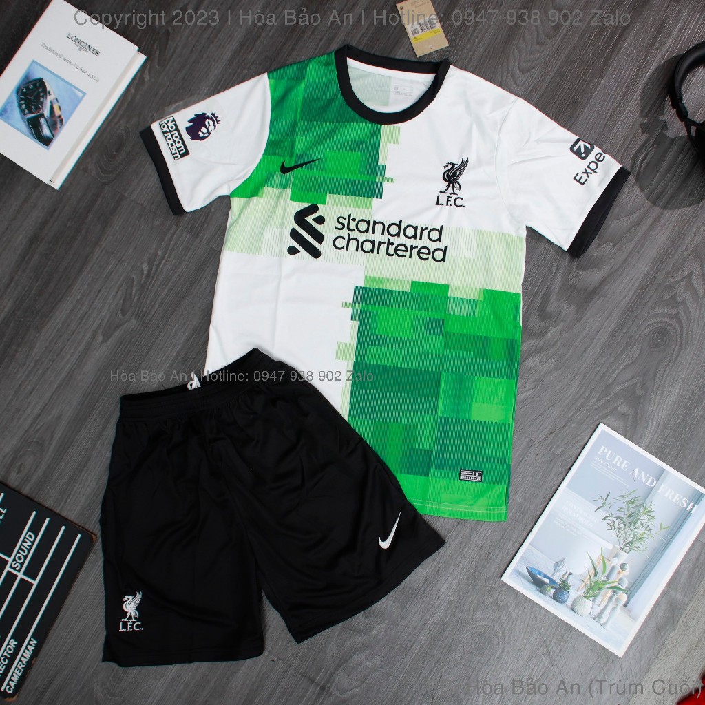 Áo Bóng Đá CLB Cao Cấp 2023 màu Trắng vải thái cao cấp, Bộ quần áo banh 2023 phom 43-90kg