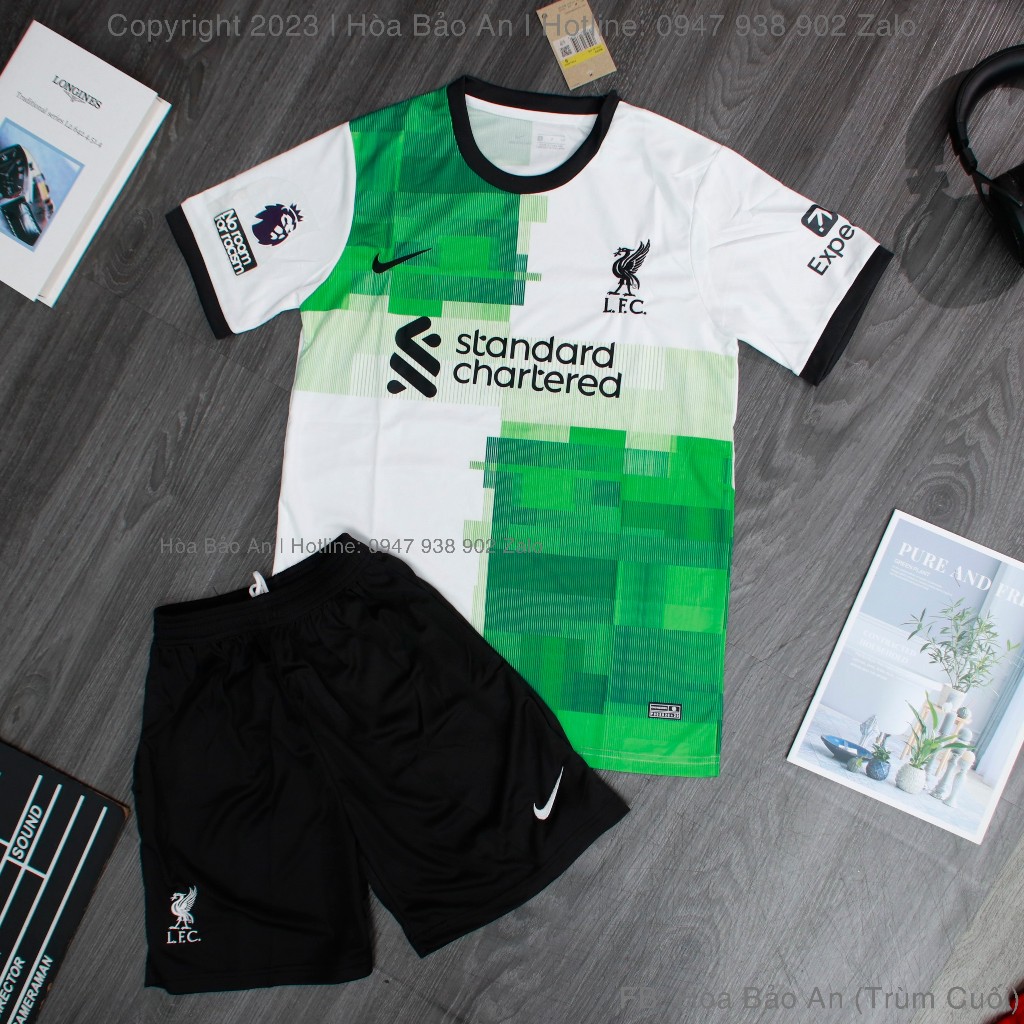 Áo Bóng Đá CLB Cao Cấp 2023 màu Trắng vải thái cao cấp, Bộ quần áo banh 2023 phom 43-90kg