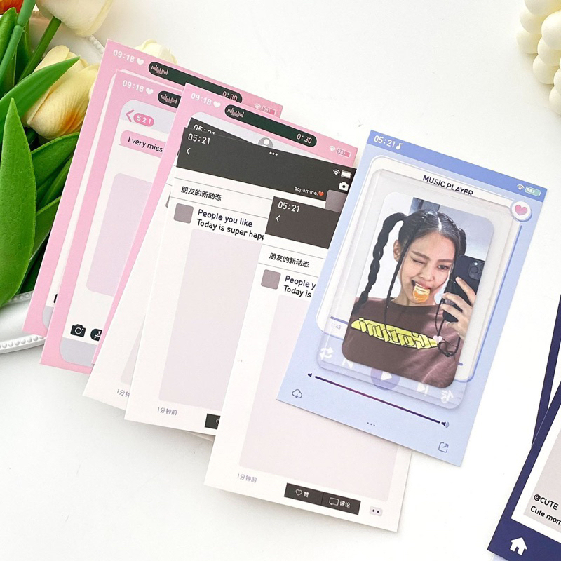 Set 5 bìa gói hàng Instagram nhiều màu