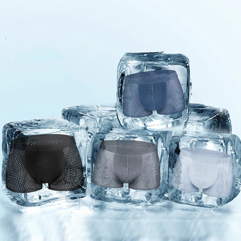 Hộp 4 Sịp Đùi Nam Thông Hơi Cao Cấp, Chất Liệu Mềm Mịn Siêu Thoáng Khí