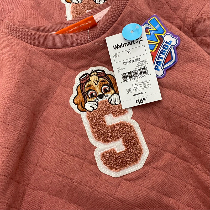 Set bộ nỉ và Váy Chó đội trưởng cho bé gái siêu xinh size từ 12-18 cân