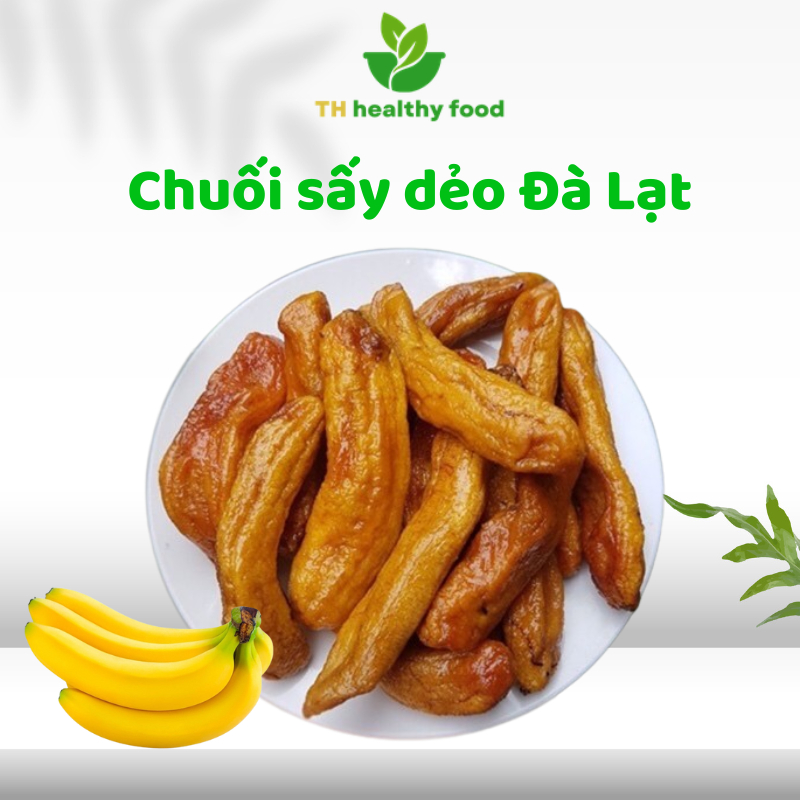 500Gr Chuối Sấy Mộc Gia Lai Không Đường, Hàng Loại 1 Thơm Ngon
