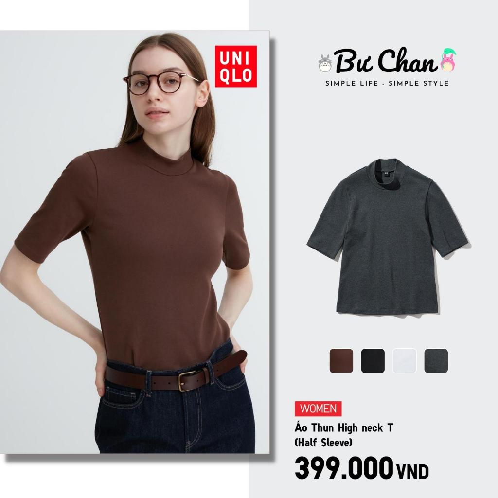 Áo Thun UNIQLO🇯🇵NHẬT Cổ Lọ Ngắn Tay - 460730