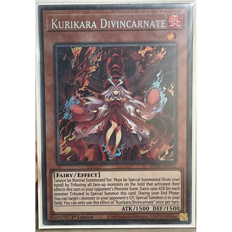 Kurikara Divincarnate - POTE-EN031 - Secret Rare 1st Edition