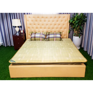 Chiếu trúc cao cấp hình quạt Tây bắc rộng 1m6 1m8 x dài 2m,Chiếu tăm trúc cao bằng màu tự nhiên