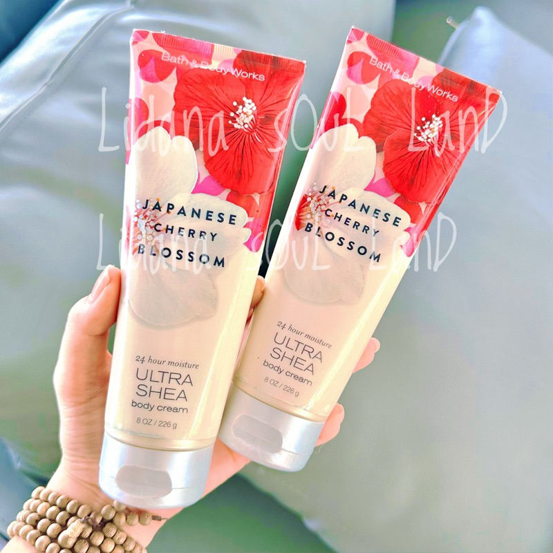 (𝗚𝗼̂́𝗰 𝟯𝟱𝟬𝗸) Dưỡng Thể Japanese Cherry Blossom Body Cream Bath & Body Works 24 Hour Moisture Ultra Shea