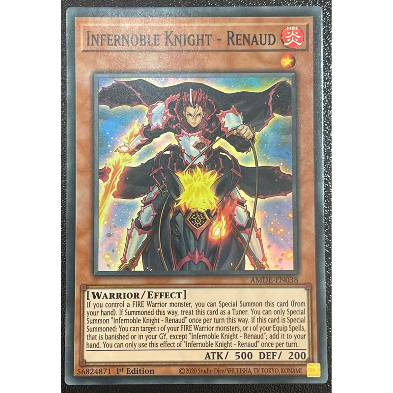 Infernoble Knight - Renaud - AMDE-EN038 - Super Rare 1st Edition