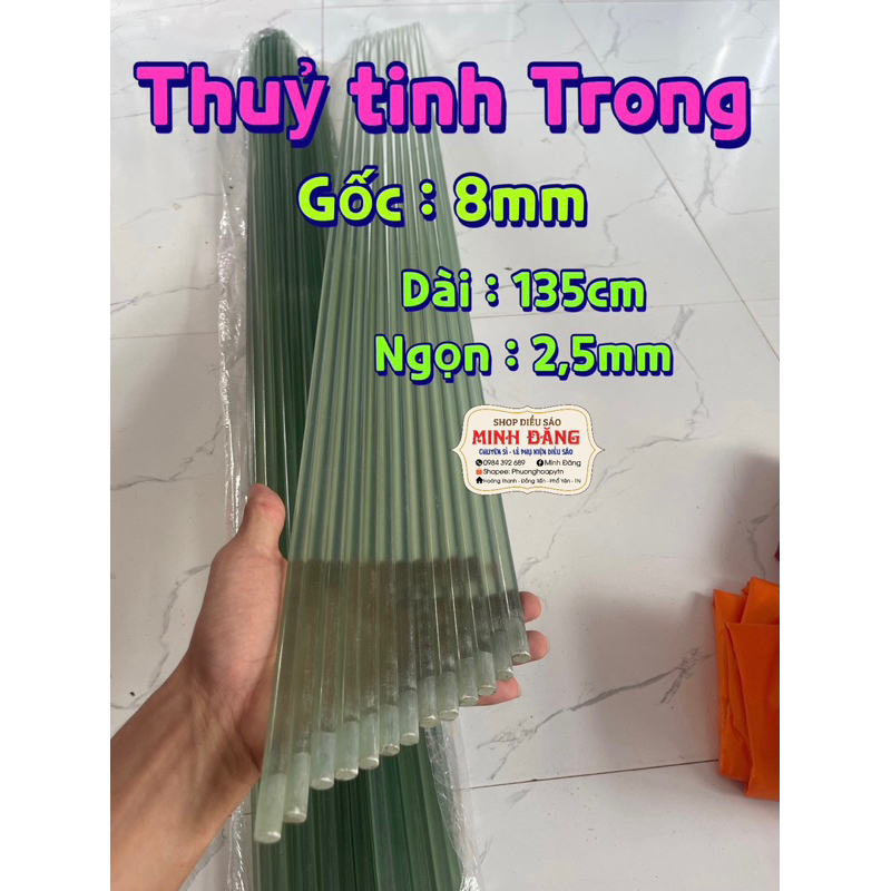 Nan Thuỷ Tinh sịn  - làm đuôi - lên diều - cần câu cá