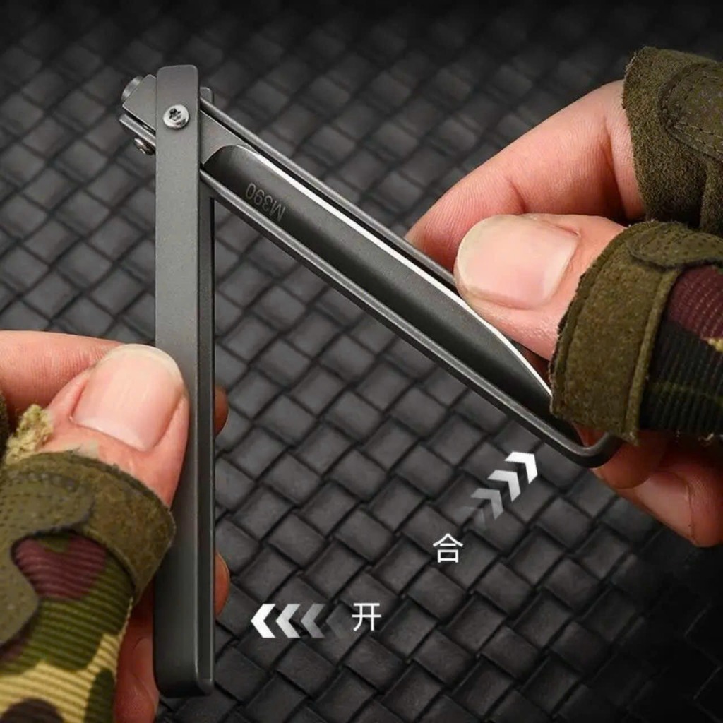 Dao Phượt, Dao Gọt Hoa Quả Gấp Gọn Tiện Dụng M390 Thép Nhật Siêu Bén Không Gỉ .