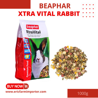 Thức ăn cho thỏ beaphar xtra vital 🐶 free ship 🐶 dành cho thỏ từ 6 tháng tuổi trở lên túi 1kg.