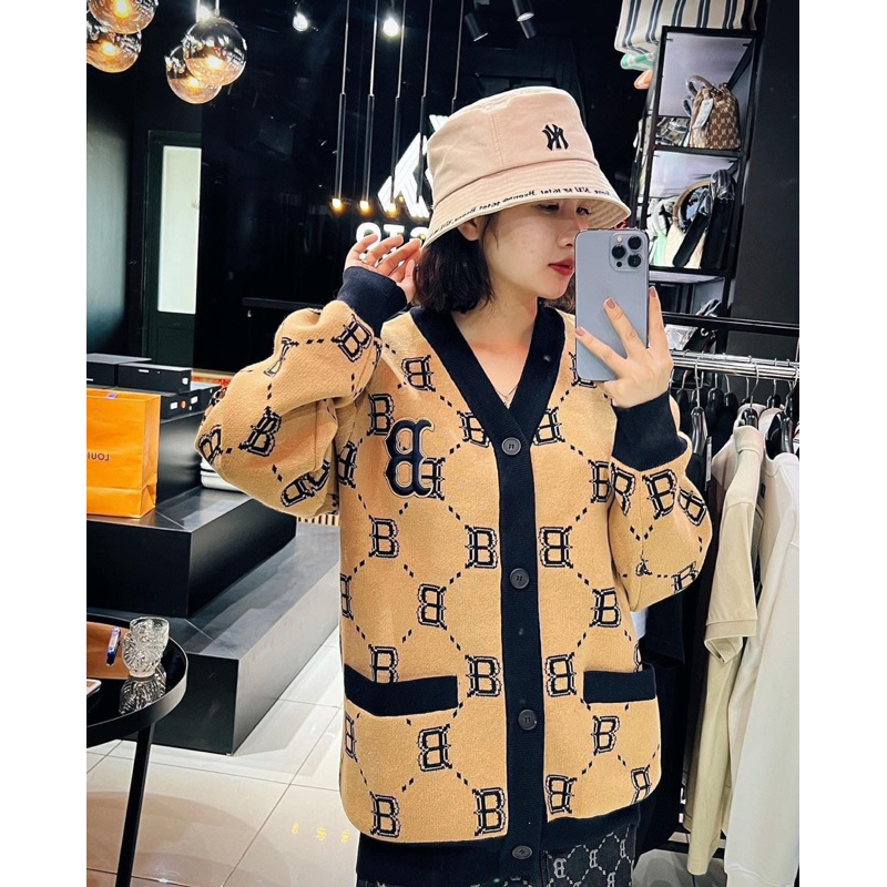 Áo Cardigan MLB Monogram Dệt Kim